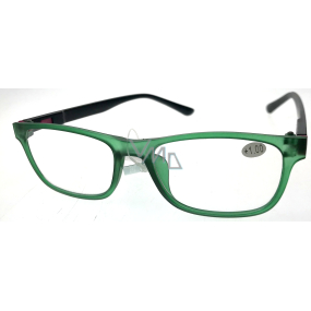 Berkeley Reading glasses +1.0 plastic green, black sides 1 piece MC2184