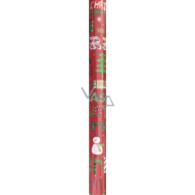 Zöwie Gift wrapping paper 70 x 500 cm Christmas red with the inscription Merry Christmas
