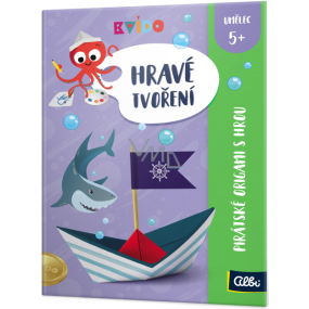 Albi Kvído Playful creation Pirate origami with game recommended age 5+