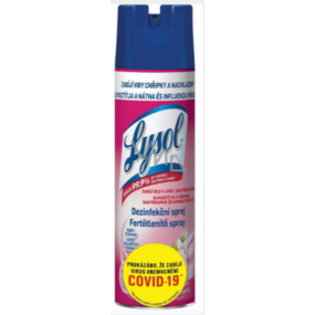 Lysol The scent of flowers disinfectant in spray more than 100 surfaces. 400 ml