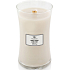 WoodWick Smoked Jasmine - Smoky jasmine scented candle with wooden wick and lid glass large 609 g