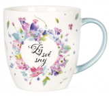Albi Flowering mug Live your dreams 380 ml