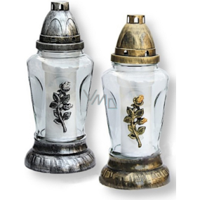 Rolchem Glass lamp with rose gold, silver 29 cm 48 hours 90 g Z-26 1 piece