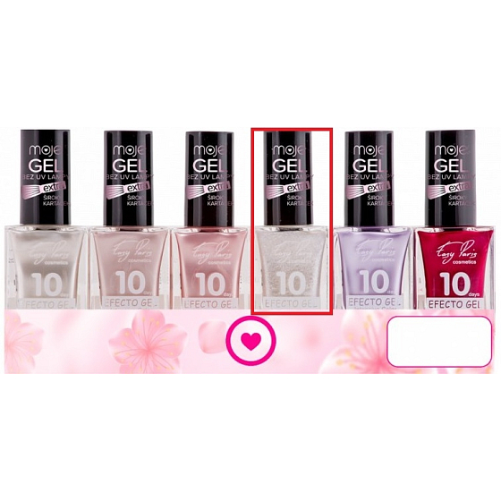 My Easy Paris 10Days Efecto Gel Nail Polish 028 Glitter White 15 ml