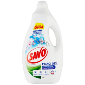 Savo Spring Freshness laundry gel with biodegradable ingredients for white and colored laundry 100 doses 5 l