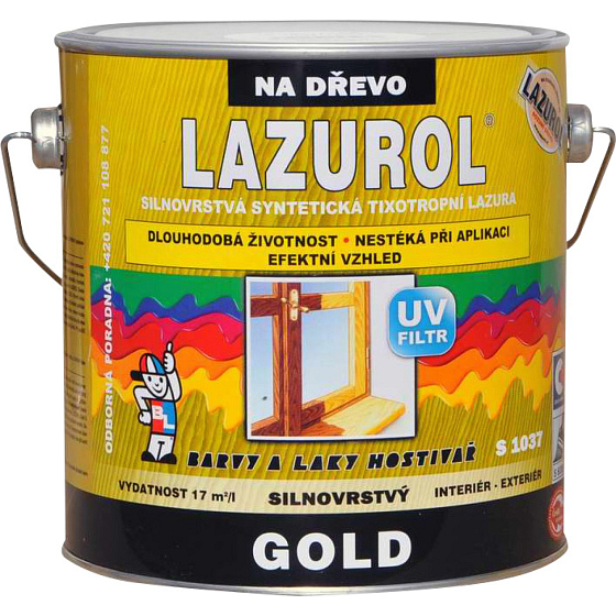 Lazurol Gold S1037 thick-layer wood stain T000 colorless, 2.5 l