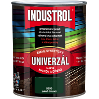 Industrol S2013 universal glossy topcoat for metal and wood, 5400 dark green, 600 ml
