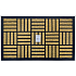Tidy Home Doormat Rubber and Coconut Rectangle 45 × 75 cm