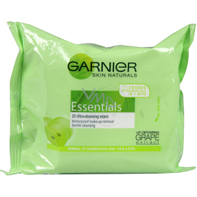 Garnier Skin Naturals Essentials make-up wipes for normal and combination skin 25 pieces