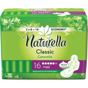 Naturella Classic Maxi sanitary pads with the scent of chamomile and wings 16 pieces