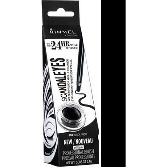 Rimmel London Scandaleyes Gel Eyeliner Gel Eyeliner 001 Black 2.4 g