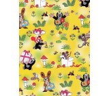 Nekupto Gift wrapping paper 70 x 100 cm Mole yellow 1 roll