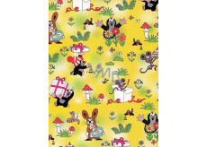 Nekupto Gift wrapping paper 70 x 100 cm Mole yellow 1 roll