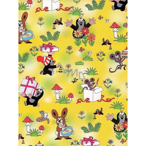 Nekupto Gift wrapping paper 70 x 100 cm Mole yellow 1 roll