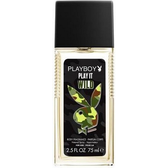 Playboy Play It Wild for Him perfumed deodorant glass for men 75 ml