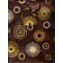 Nekupto Gift paper bag 23 x 18 x 10 cm Brown gold and beige wheels 073 61 GM