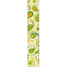 Nekupto Gift wrapping paper 70 x 150 cm Classic green-orange patterns