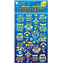 Stickers glowing in the dark Owls 25 x 14 cm