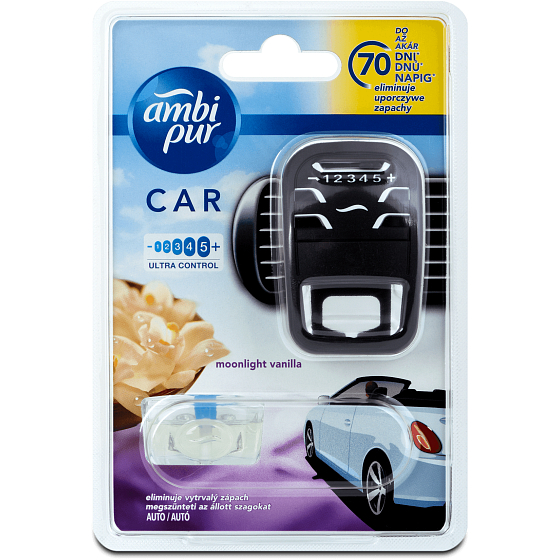 Ambi Pur Car Moonlight Vanilla complete device 7 ml