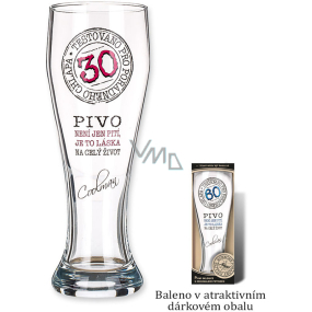 Nekupto Gifts with humor Beer glasses humorous Anniversary 30 0.6 l