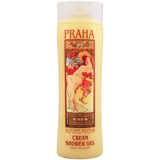 Bohemia Gifts Alfons Mucha Honey and grain shower gel 200 ml