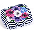 Albi Mini Can of Flowers black and white stripes 5 x 6 x 1.4 cm