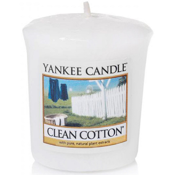 Yankee Candle Clean Cotton - Clean Cotton Scented Votive Candle 49 g