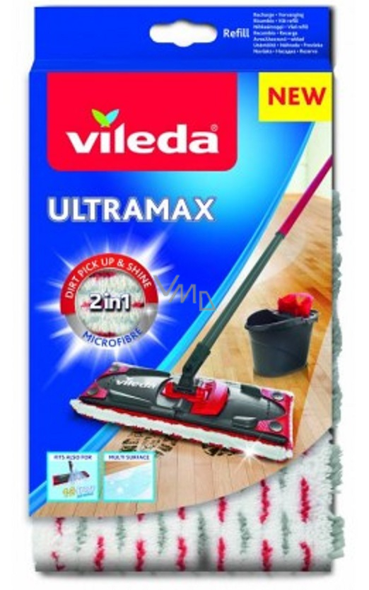 Vileda Ultramax mop replacement Microfibre 2in1 36 x 14 cm - VMD parfumerie  - drogerie