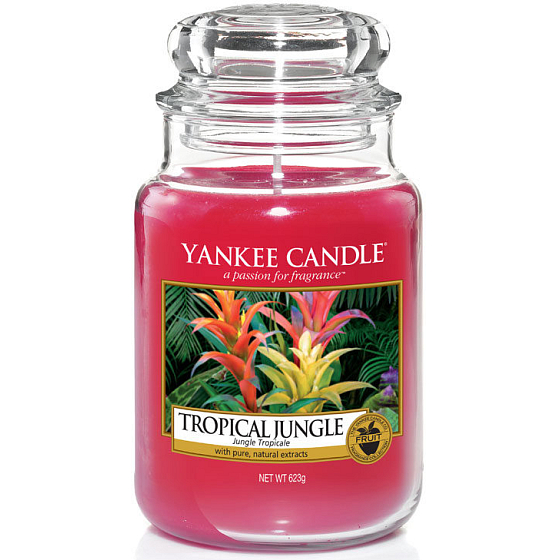 Yankee Candle Tropical Jungle - Tropical Jungle Scented Candle Classic Large Glass 623 g