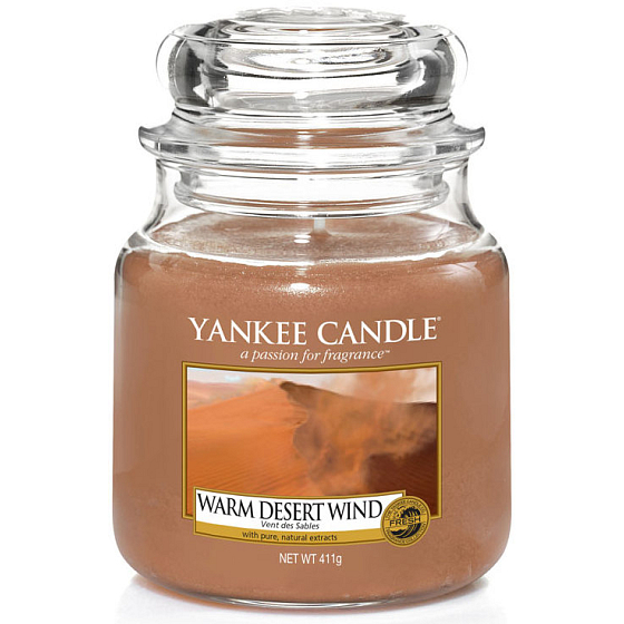 Yankee Candle Warm Desert Wind - Warm desert wind scented candle Classic medium glass 411 g