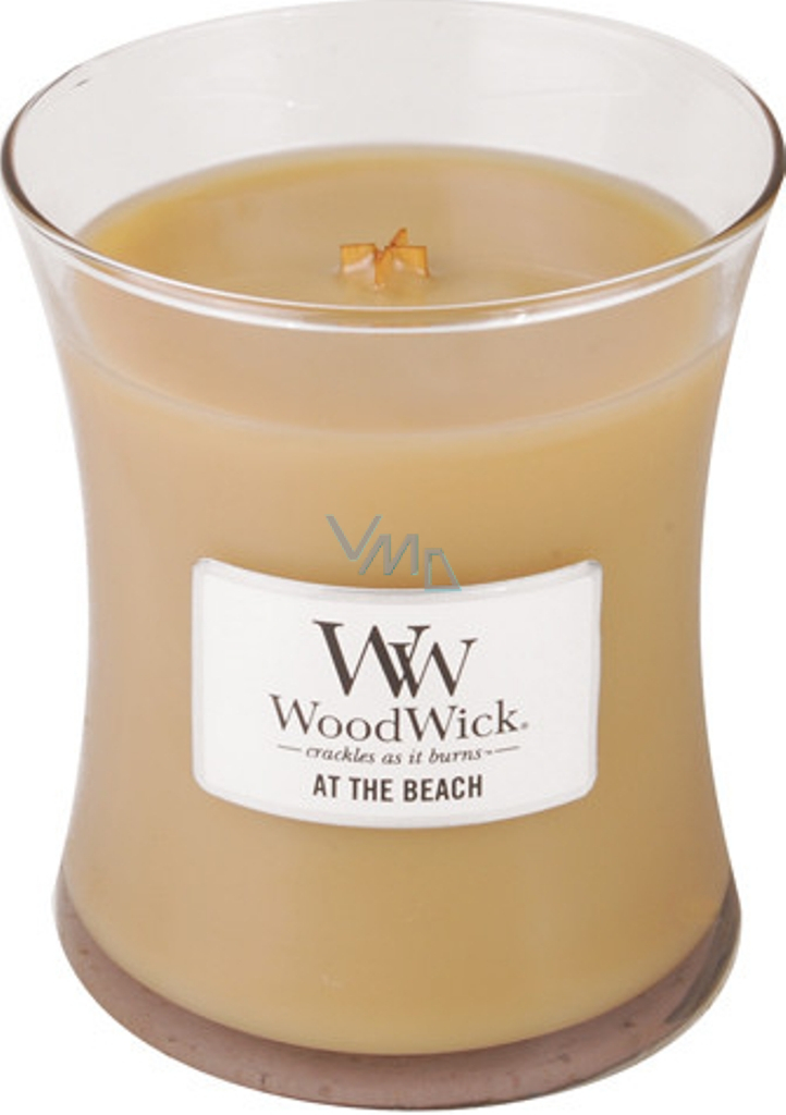 WoodWick At the Beach On the beach scented candle with wooden wick