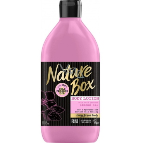 Nature Box Almonds Vitamin antioxidant body lotion with 100% cold pressed oil, suitable for vegans 385 ml