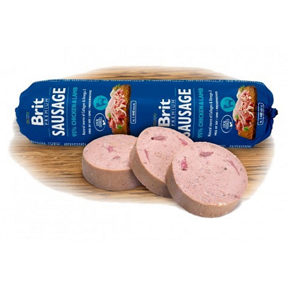 Brit Chicken + Lambs Premium Meat Dish Complete Dog Food 800 g