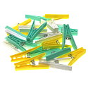 Plastic Nova Small Clothes Pegs 25 pieces