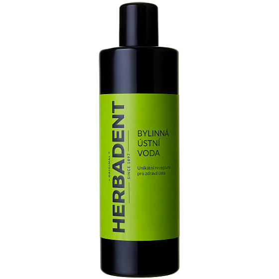 Herbadent Original 7 herbal mouthwash against aphthae, inflammation and bleeding gums, without fluoride and chemical dyes 400 ml