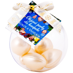 NeoCos Coconut and Vanilla oil pearls for bath beige 5 pieces, gift box