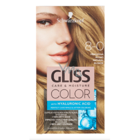 Schwarzkopf Gliss Color hair color 8-0 Natural blond 2 x 60 ml