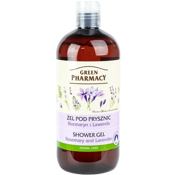 Green Pharmacy Rosemary and Lavender Shower Gel 500 ml