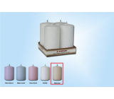 Lima Ice pastel candle cream cylinder 50 x 100 mm 4 pieces