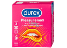Durex Pleasuremax condom with ridges and protrusions for stimulation of both partners nominal width: 56 mm 3 pieces