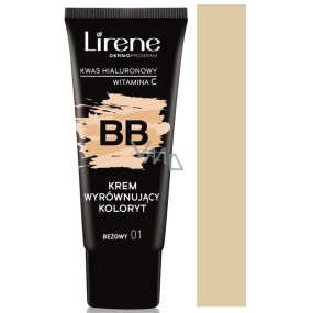 Lirene BB moisturizing cream balancing skin tone 01 Beige 30 ml