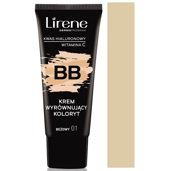 Lirene BB Cream Moisturizing Tone Balancing 01 Beige 30 ml