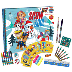 Paw Patrol Paw Patrol Advent calendar with stationery, stickers and notepad 24 pieces