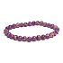 Jasper / Regalite Imperial sea sediment purple bracelet elastic mixed mineral, ball 6 mm / 16 - 17 cm