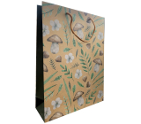 Nekupto Gift kraft bag 37 x 28 x 10 cm Mushrooms