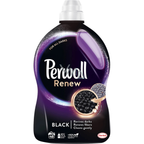Perwoll Renew Black prací gel navrací intenzivní černou barvu, obnovuje vlákna 48 dávek 2,88 l