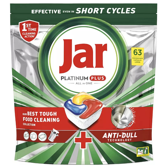 Jar Platinum Plus Dishwasher Capsules 63 pieces