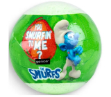Smurfs sparkling bath ball for children Green 100 g
