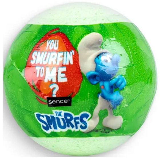 Smurfs sparkling bath ball for children Green 100 g
