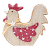 Wooden chicken 14 cm